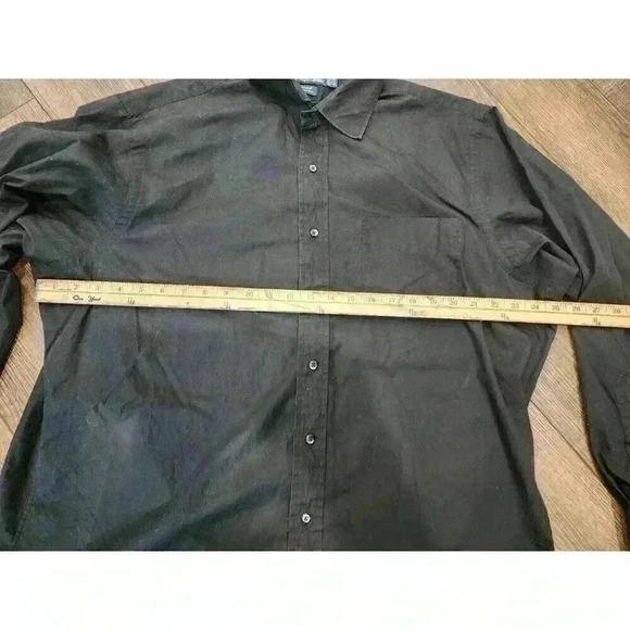 Polo Ralph Lauren Shirt Men’s Size 17.5 34/35 (Large) Curham Button Black Cotton - Picture 4 of 5